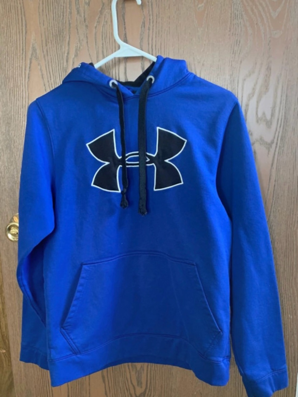 Under Armour Blue Crewneck Hoodie with Black Logo